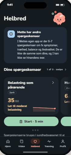 Spørgeskemaer for pårørende